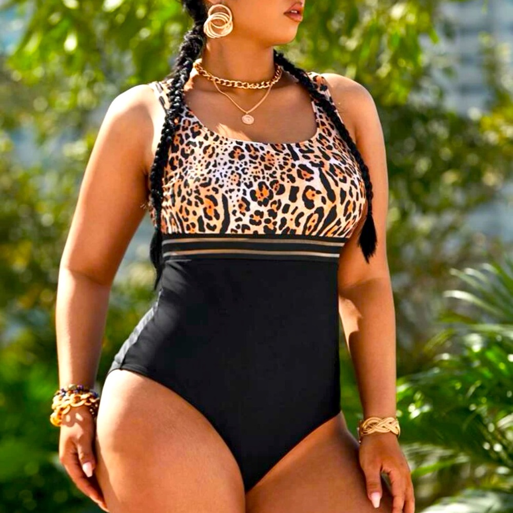 One piece bathing suit.